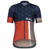 Radtrikot Herren MALOJA Kurzarmtrikot WalnussM. blau rot