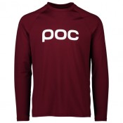 Radtrikot Herren POC Langarm-Bikeshirt Enduro rot