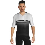 Radtrikot Herren RH+ Kurzarmtrikot Climber weiß schwarz