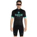 Radtrikot + Hosen BIANCHI MILANO Set (2 Teile) Levane schwarz