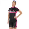 Radtrikot + Hosen BOBTEAM Damen-Set (2 Teile) Colors schwarz rosa