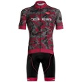 Radtrikot + Hosen BOBTEAM Set (2 Teile) Amo Camo grau rot