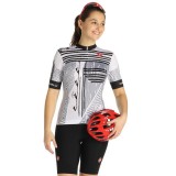 Radtrikot + Hosen CASTELLI Damen-Set (2 Teile) Astratta weiß