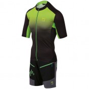 Radtrikot + Hosen KARPOS Set (2 Teile) Jump schwarz grün