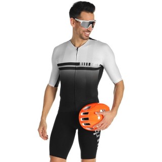 Radtrikot + Hosen RH+ Set (2 Teile) Climber weiß schwarz