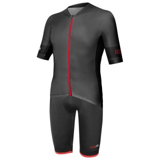 Radtrikot + Hosen RH+ Set (2 Teile) Speed grau schwarz rot