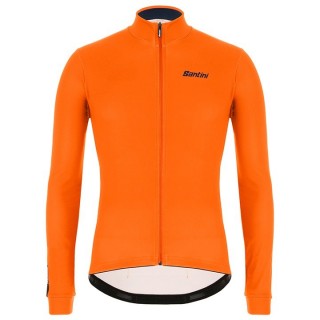 Radtrikot Männer SANTINI Langarmtrikot Colore neonorange