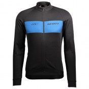 Radtrikot Männer SCOTT Langarmtrikot RC Warm schwarz blau