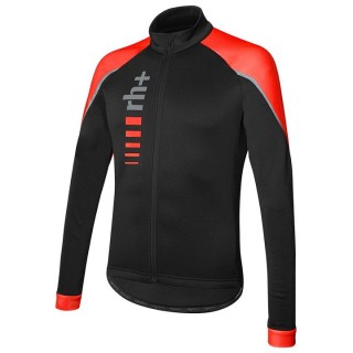 Radtrikot RH+ Langarmtrikot Code II schwarz rot