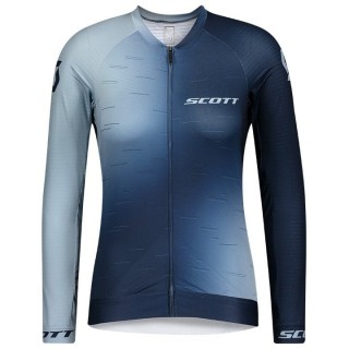 Radtrikot SCOTT Damen Langarmtrikot RC Pro blau