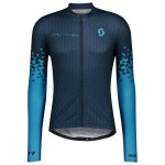 Radtrikot SCOTT Langarmtrikot RC Team 10 blau