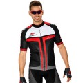 Radtrikots BOBTEAM Kurzarmtrikot Evolution 2.0 schwarz rot