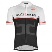 Radtrikots BOBTEAM Kurzarmtrikot Stupendo weiß schwarz