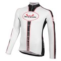 Radtrikots BOBTEAM Langarmtrikot Infinity weiß schwarz