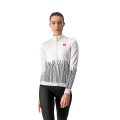 Radtrikots CASTELLI Damen Langarmtrikot Sorpresa weiß schwarz