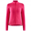 Radtrikots CRAFT Damen Langarmtrikot CORE Bike Essence rosa