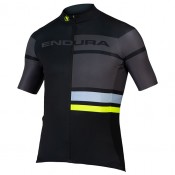 Radtrikots ENDURA Kurzarmtrikot Asym LTD neongelb schwarz