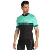 Radtrikots Herren BIANCHI MILANO Kurzarmtrikot Prizzi schwarz grün