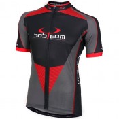 Radtrikots Herren BOBTEAM Kurzarmtrikot Performance Line II grau schwarz rot