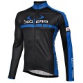 Radtrikots Herren BOBTEAM Langarmtrikot Colors schwarz blau