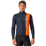 Radtrikots Herren CASTELLI Langarmtrikot Traguardo blau orange