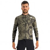 Radtrikots Herren SPORTFUL Langarmtrikot Escape Supergiara schwarz grün