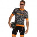 Radtrikots + Hosen BOBTEAM Set (2 Teile) Amo Camo neonorange grau