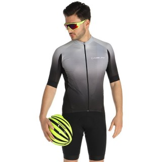 Radtrikots + Hosen Sommer NALINI Set (2 Teile) Speed grau schwarz