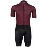 Radtrikots + Hosen Sommer POC Set (2 Teile) Essential Road Logo rot