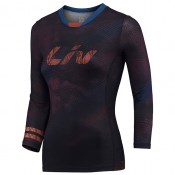 Radtrikots LIV Damen Langarm-Bikeshirt Nebula rot