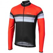 Radtrikots NALINI Langarmtrikot Logo 2.0 schwarz rot