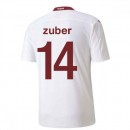 2020-2021 Schweiz Auswärts Puma Fußballtrikot (ZUBER 14) Niedriger Preis