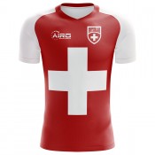 2020-2021 Schweiz-Flaggen-Konzept-Fußballtrikot – kleine Jungen Rabatt