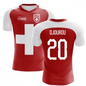 2022-2023 Schweiz-Flaggenkonzept-Fußballtrikot (Djourou 20) Rabatt St. Gallen