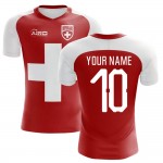 2022-2023 Schweiz-Flaggenkonzept-Fußballtrikot (Ihr Name) - Kinder Günstig Verkauf online