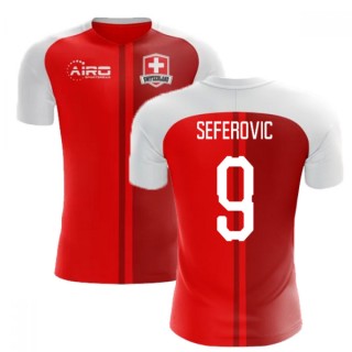 Online 2022-2023 Schweiz Konzept Heimtrikot (Seferovic 9)