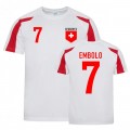 Breel Embolo Schweiz Trainingstrikot (Weiß-Rot) Billig Verkauf online