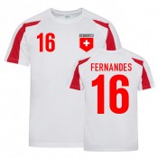 Gelson Fernandes Schweiz Trainingstrikot (Weiß-Rot) bestellen online