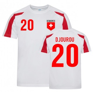 Johan Djourou Switzerland Sports Training Trikot (Weiss-Rot) kaufen online