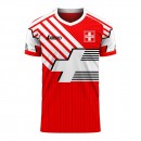Schweiz 2020-2021 Retro-Konzept-Fußballtrikot Libero – Kleine Jungen Rabatt St. Gallen