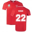 Schweiz 2022 Polyester T-Shirt Rot (SCHAR 22) Kaufen Online