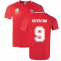 Schweiz 2022 Polyester T-Shirt Rot (SEFEROVIC 9) Günstig Kaufen