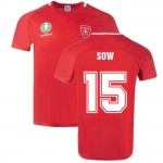 Schweiz 2022 Polyester T-Shirt Rot (SOW 15) Online Bestellen