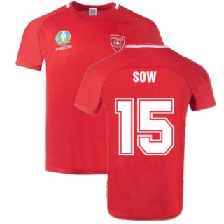 Schweiz 2022 Polyester T-Shirt Rot (SOW 15) Online Bestellen