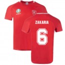 Schweiz 2022 Polyester T-Shirt Rot (ZAKARIA 6) Bestellen