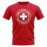 Online Schweiz-Fußballabzeichen-T-Shirt Rot