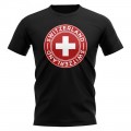 Schweiz-Fußballabzeichen-T-Shirt Schwarz Günstig Online Kaufen