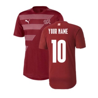 Schweiz Stadium Trikot 2020-2021 Granatapfel (Dein Name) Rabatt Zürich