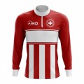 Switzerland Concept Football Half Zip Midlayer Top (Rot-Weiß) kaufen billig