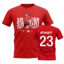 Günstig Xherdan Shaqiri Schweiz Spieler T-Shirt Rot Kaufen